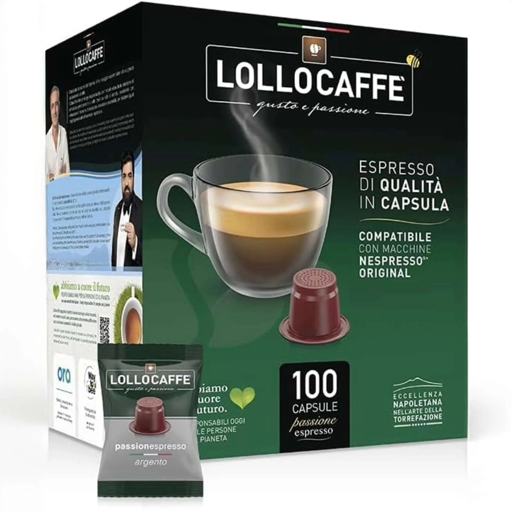 Caffè Lollo Argento – Capsule Compatibili Nespresso, Gusto Intenso e Bilanciato - immagine 4