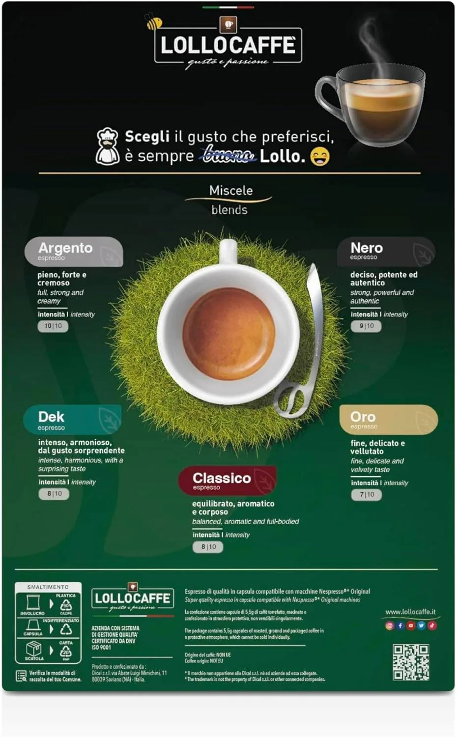 Caffè Lollo Argento – Capsule Compatibili Nespresso, Gusto Intenso e Bilanciato - immagine 6