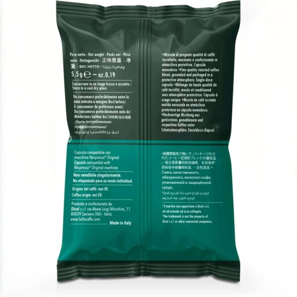 Caffè Lollo Decaffeinato – Capsule Compatibili Nespresso, Gusto Delicato e Aromatico - immagine 2