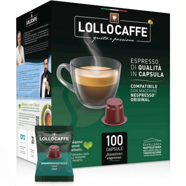 Caffè Lollo Decaffeinato – Capsule Compatibili Nespresso, Gusto Delicato e Aromatico - immagine 3