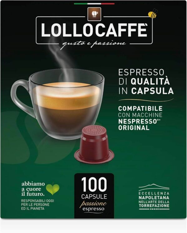 Caffè Lollo Decaffeinato – Capsule Compatibili Nespresso, Gusto Delicato e Aromatico - immagine 4