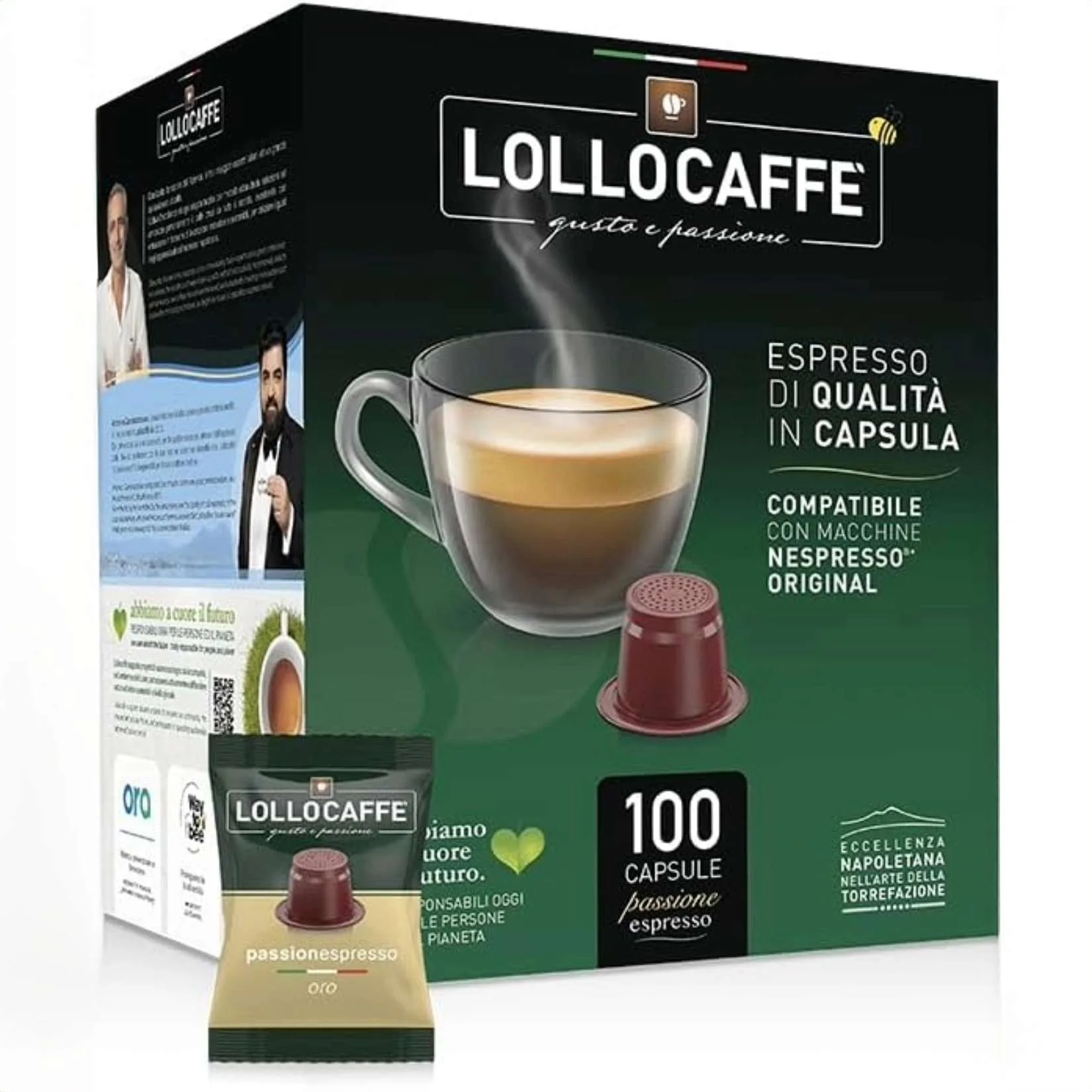 Caffè Lollo Capsule Compatibili Nespresso – Miscela Oro Gusto Ricco e Intenso - immagine 4