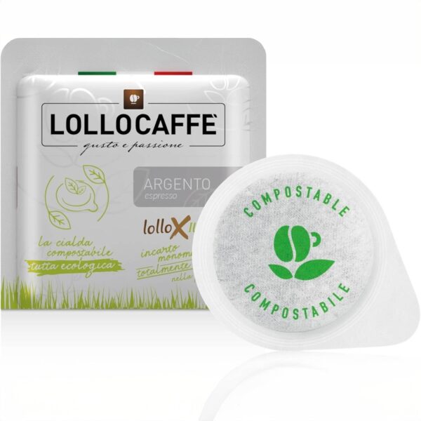 Caffè Lollo Miscela Argento – Cialde ESE 44mm Compatibili, Gusto Intenso e Cremoso - immagine 3