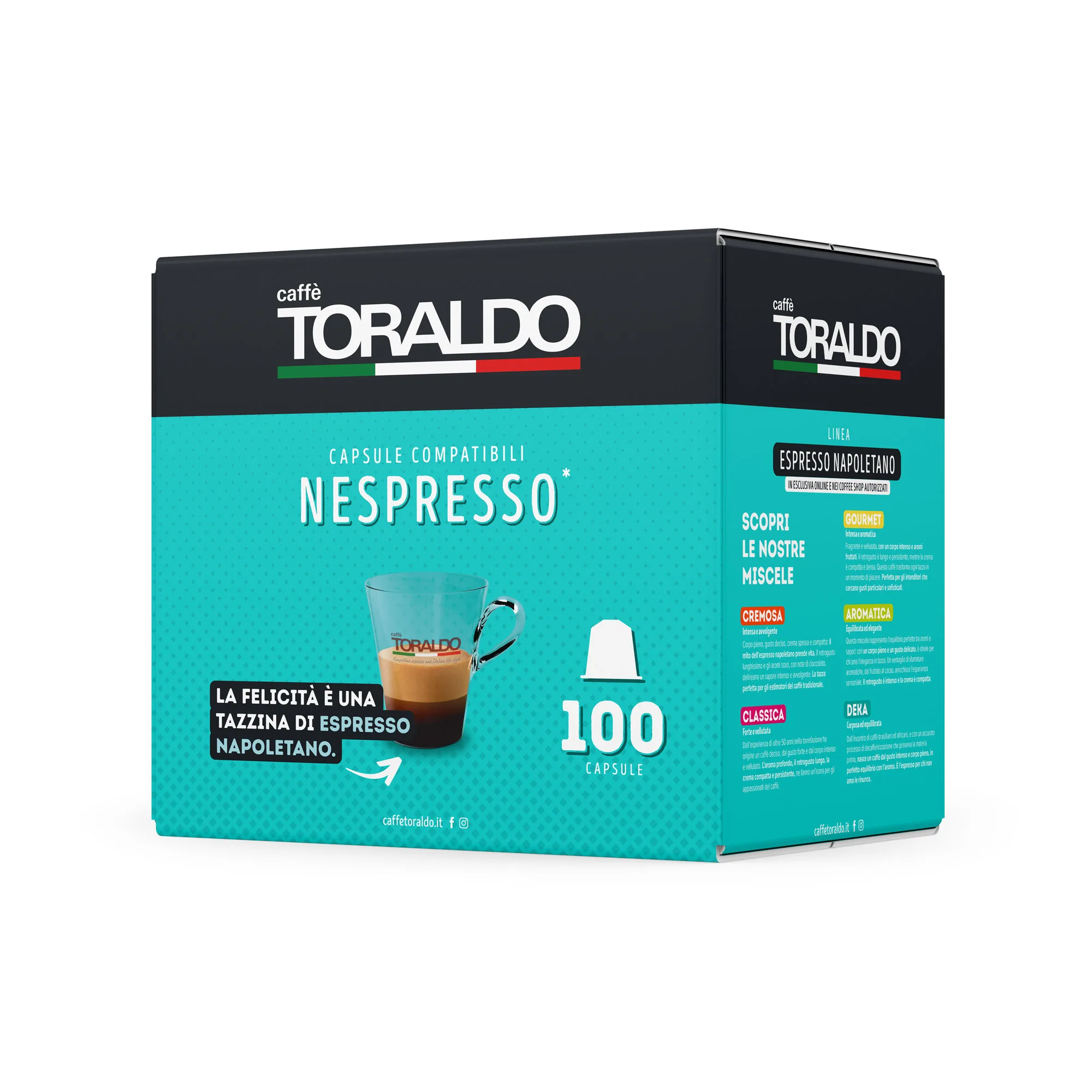 Caffè Toraldo Miscela Gourmet – Capsule Compatibili Nespresso – Gusto Ricco ed Equilibrato – Espresso Italiano di Qualità - immagine 1