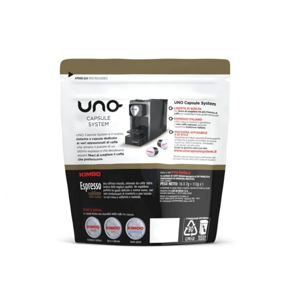 Caffè Kimbo Sublime - Capsule Compatibili Uno System – Gusto Elegante e Bilanciato - immagine 4