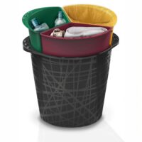 Bama Triciclo Cestino Raccolta Differenziata – Contenitore Multiscomparto per Rifiuti Domestic - immagine 4