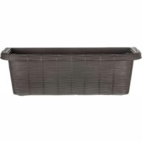 Bama Fioriera Rondine Paglia da Balcone 60x20x18,5 cm – Colore Antracite, Design Elegante per Esterni - immagine 2
