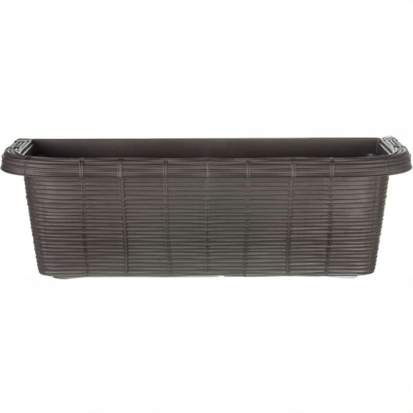 Bama Fioriera Rondine Paglia da Balcone 60x20x18,5 cm – Colore Antracite, Design Elegante per Esterni - immagine 2