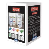 Bama – Set 4 Pattumiere Poker – Secchi Raccolta Differenziata 28x40x31 cm, Colori Assortiti, Impilabili e Salvaspazio - immagine 9
