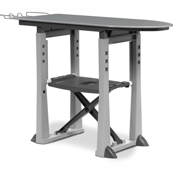 Bama Trend Asse da Stiro Grigio – 137x40x92 cm, Pieghevole e Regolabile in Altezza, Stabile e Salvaspazio - immagine 2