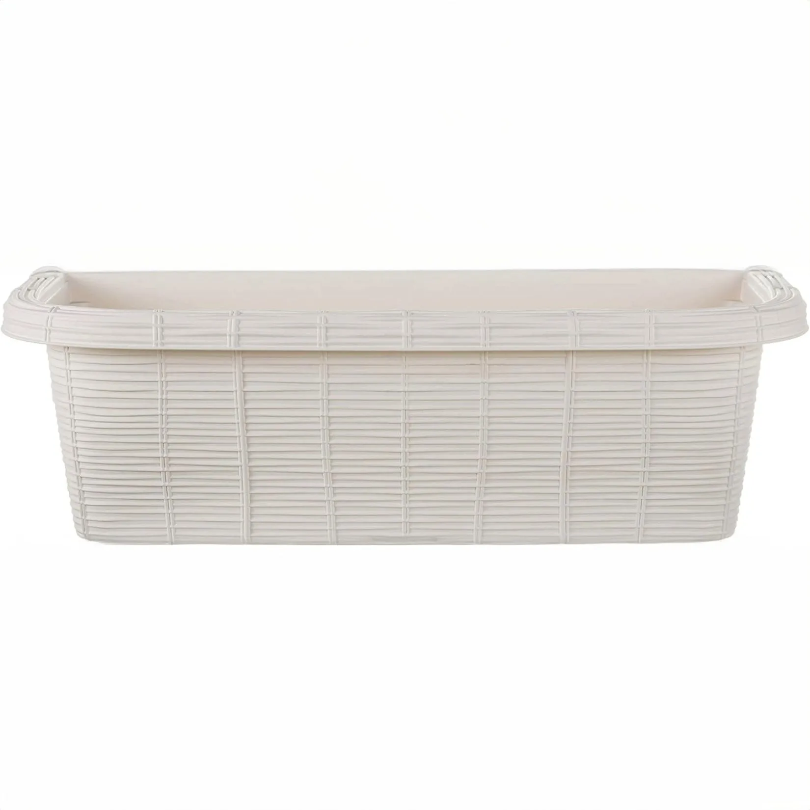 Fioriera Rettangolare 60×20×18,5 cm in resina panna