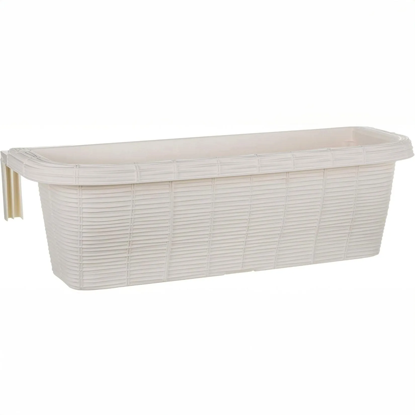 Bama Fioriera Rondine 60x20x18,5 cm – Vaso da Balcone in Resina Colore Panna, Elegante e Resistente per Esterni - immagine 2