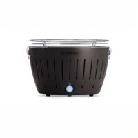 Barbecue LotusGrill Antracite 35 cm con ventola integrata e griglia in acciaio inox
