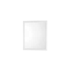 Specchio da bagno rettangolare 50x60 cm con cornice in ABS bianco