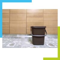 Pattumiera Raccolta Differenziata 50L Ecoplast – Apertura a Libro, in Plastica Riciclata, Marrone, Resistente per Interni ed Esterni – Made in Italy - immagine 2
