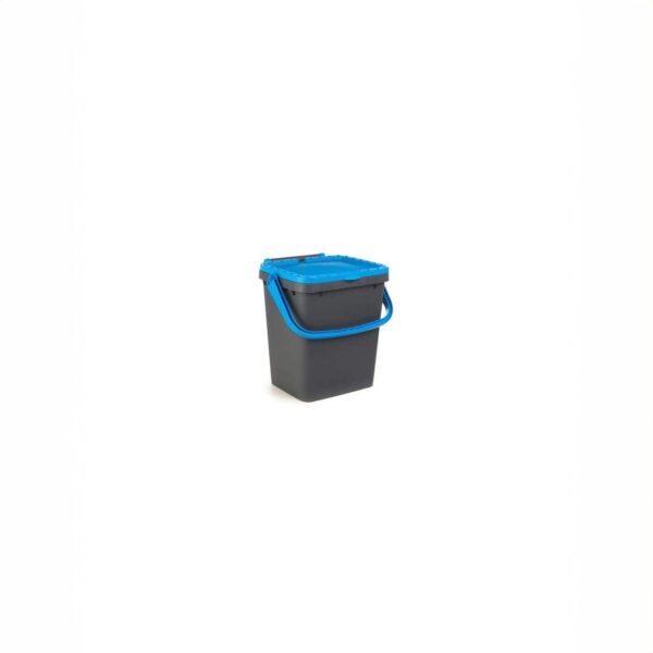 Set 3 Pattumiere Raccolta Differenziata 35L Ecoplast EcoPlus – Contenitori Ecologici Multicolor con Coperchio, 43x36xH43,5 cm - immagine 2