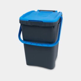 Bidone 50 L blu per raccolta carta e cartone