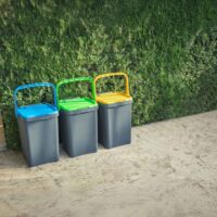 Ecoplast Bidone Raccolta Differenziata 50L Giallo – Pattumiera in Plastica Riciclata, 43x41x54, Made in Italy - immagine 5