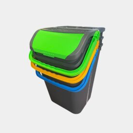 Set 3 pattumiere 35L per raccolta differenziata