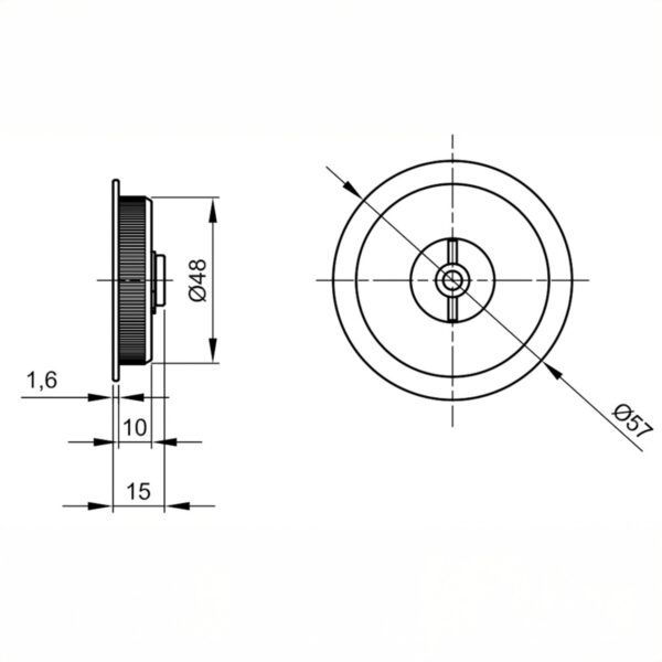 Kit Serratura a Gancio 50 mm per Porte Scorrevoli – VI.TEL. E0262N 51 in Cromo Satinato, Elegante e Robusto - immagine 3