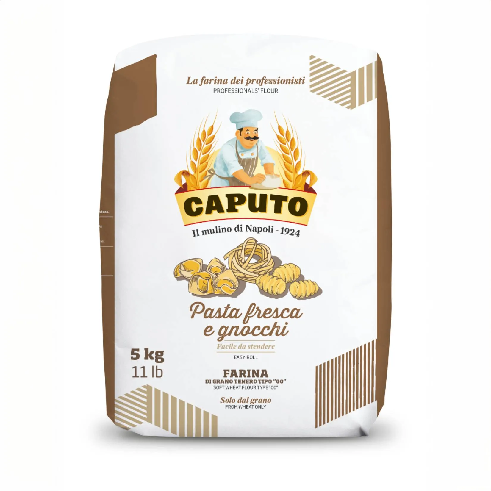 18856-jpg.webp Farina Caputo Pasta Fresca e Gnocchi 5 Kg – Farina Tipo 00 per Impasti Lisci, Elastici e Facili da Lavorare - immagine 1