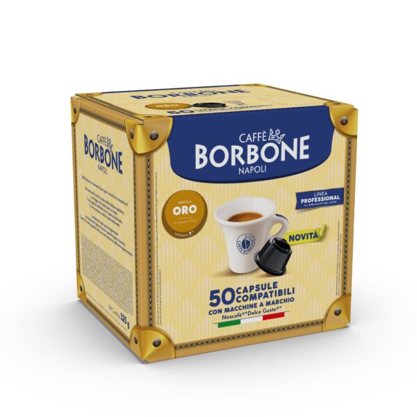Capsule Caffè Borbone Oro Compatibili Dolce Gusto – Box da 50 Pezzi – Gusto Avvolgente e Dolce per Macchine Nescafé®* - immagine 2