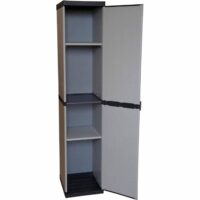 Mongardi 7813C04 Armadio Modulare 1 Anta Grigio – 34x39,5x168 cm – Compatto, Versatile e Facile da Montare - immagine 3