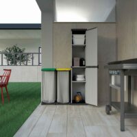 Mongardi 7813C04 Armadio Modulare 1 Anta Grigio – 34x39,5x168 cm – Compatto, Versatile e Facile da Montare - immagine 5