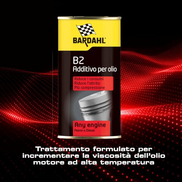 Bardahl B2 Trattamento Olio Motore – Additivo Antiusura con Formula Protettiva per Ridurre Attriti e Consumo d’Olio - immagine 2