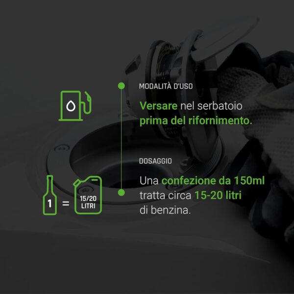 Bardahl Repower Moto Top Gasoline 150 ml – Additivo Benzina Moto per Migliorare Prestazioni, Pulizia e Combustione Ottimale - immagine 7