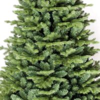 Albero di Natale Rosario 180 cm Realistico in PE+PVC – 966 Rami Folti, Montaggio Ombrello, Diametro 109 cm - immagine 2