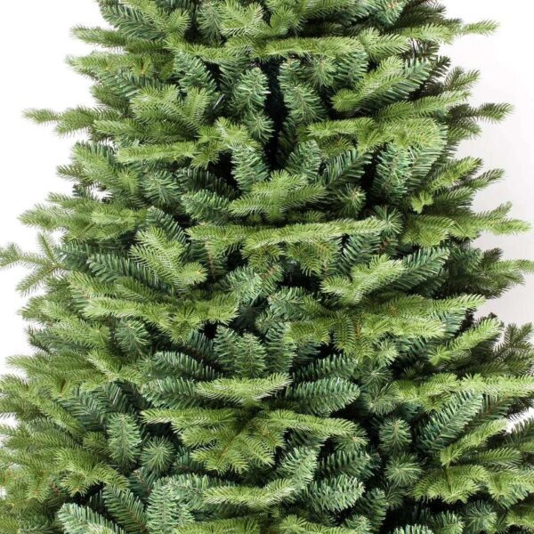 Albero di Natale Rosario 180 cm Realistico in PE+PVC – 966 Rami Folti, Montaggio Ombrello, Diametro 109 cm - immagine 2