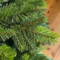 Albero di Natale 210 cm EverGlow con 1292 Rami in PE+PVC – Realistico, Folto, Ø121 cm, Montaggio ad Ombrello Facile e Veloce - immagine 2