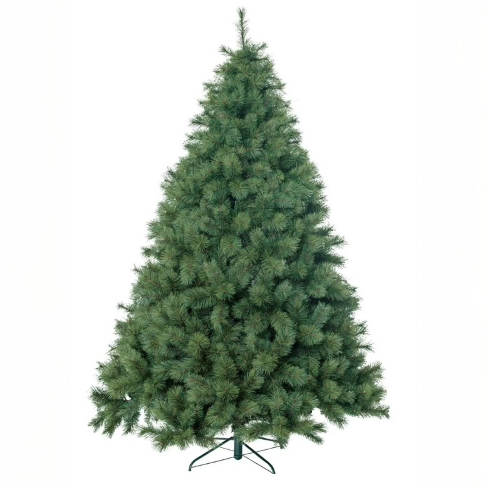 Albero di Natale NaturaLux 240 cm Modello Alfa con 2023 rami in PVC e PP, diametro 162 cm, realistico e con montaggio ad ombrello.