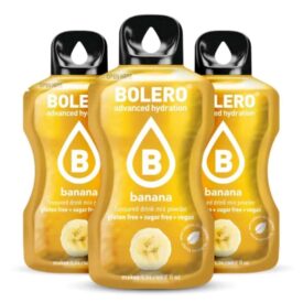 Bolero Banana bevanda istantanea low calorie senza zuccheri, gusto banana, bustine