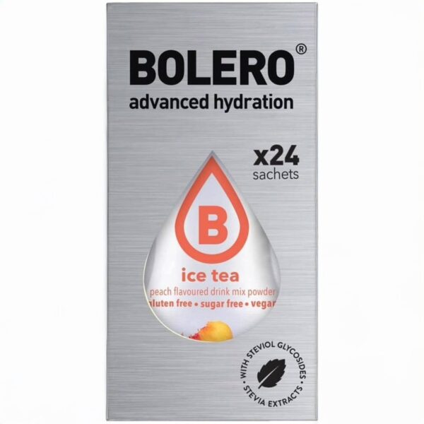 Bolero Ice Tea Pesca – Bevanda Istantanea al Tè alla Pesca, Senza Zuccheri, Bustine da 9g – Rinfrescante, Low Calorie, Ideale per Dieta e Sport - immagine 2