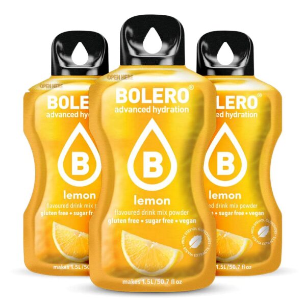 Bolero Limone – Bevanda Istantanea al Limone in Bustine da 9g Senza Zuccheri