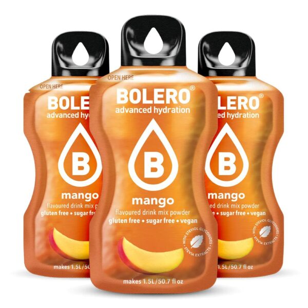 Bolero Mango – Bustina Bevanda Istantanea Gusto Mango Senza Zuccheri