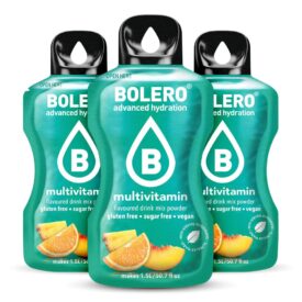 Bolero Multivitaminico – Bevanda Istantanea Ricca di Vitamine in Bustine da 9g Senza Zuccheri