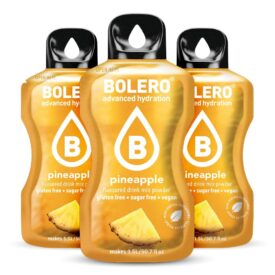 Bolero Ananas – Bevanda Istantanea al Gusto Esotico, Senza Zuccheri, Ideale per Dieta e Sport