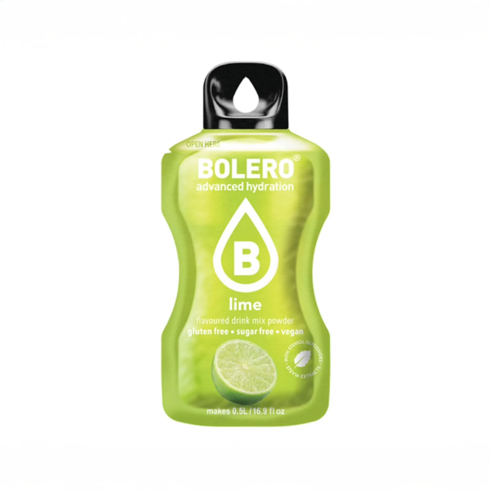 Bolero Stiks Lime – Bevanda Istantanea al Gusto Lime, Senza Zuccheri, Bustine da 3g – Dissetante, Low Calorie, Perfetta per Dieta e Sport - immagine 1