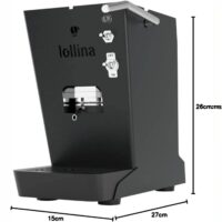 Macchina da Caffè a Cialde ESE 44mm Lollo Lollina Nera – Compatta e Professionale + 40 Cialde Omaggio - immagine 2