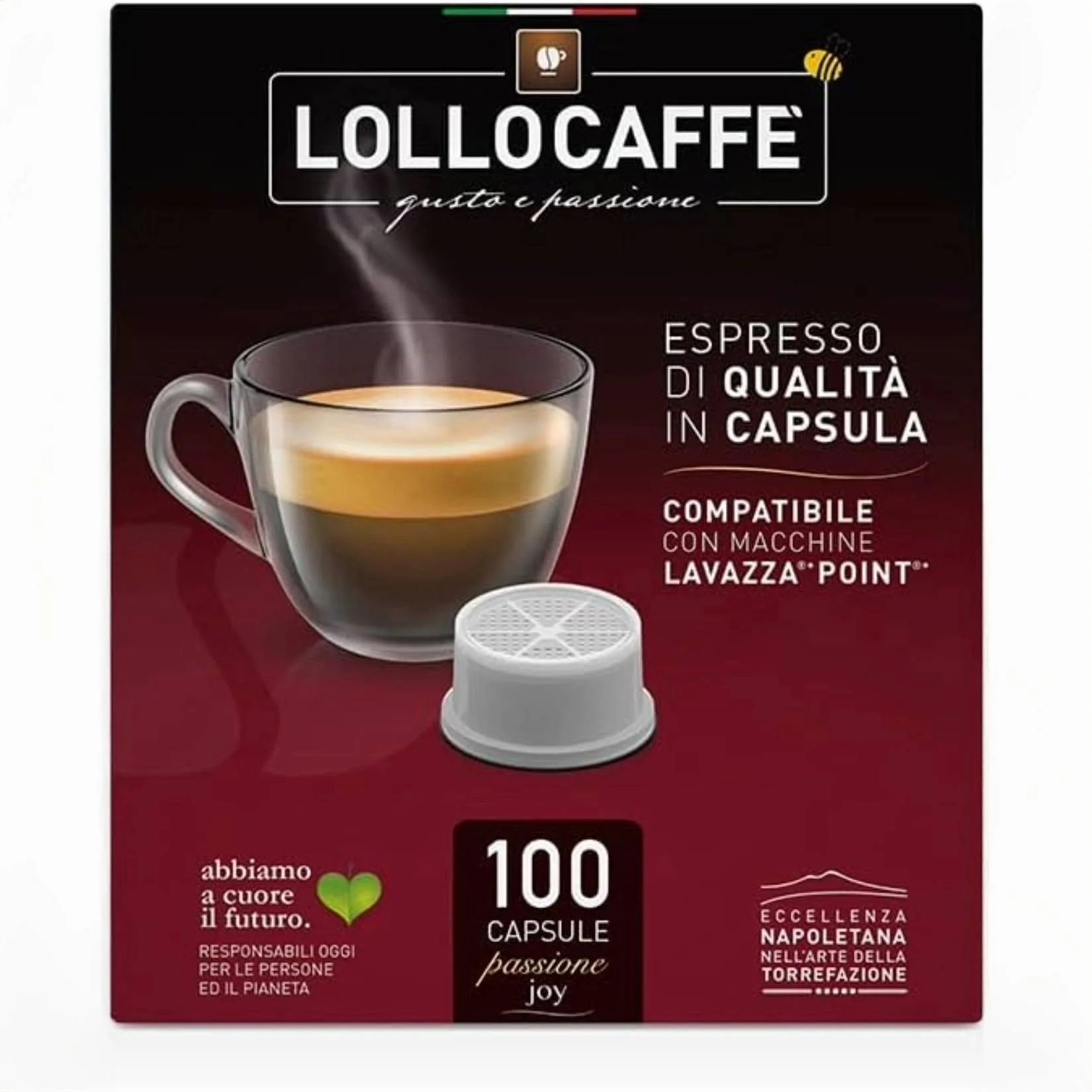Lollo Caffè – Capsule Compatibili Lavazza Espresso Point Classico Espresso – Gusto Intenso e Cremoso Made in Italy - immagine 5
