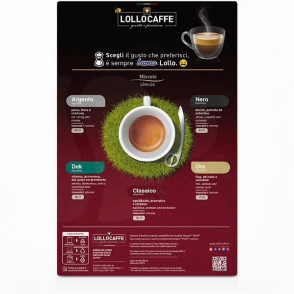 Lollo Caffè – Capsule Compatibili Lavazza Espresso Point Classico Espresso – Gusto Intenso e Cremoso Made in Italy - immagine 6