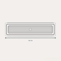 Scolapiatti 86 cm con Vaschetta Raccogli Gocce e Griglia Bicchieri – In Acciaio Cromato Protetto, per Pensile da 90 cm – Made in Italy - immagine 8