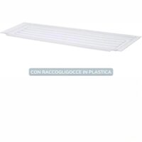 Scolapiatti da 56 cm in Acciaio Cromato con Vaschetta Raccogli Gocce – Per Pensili da 60 cm – Made in Italy, Resistente e Salvaspazio - immagine 3