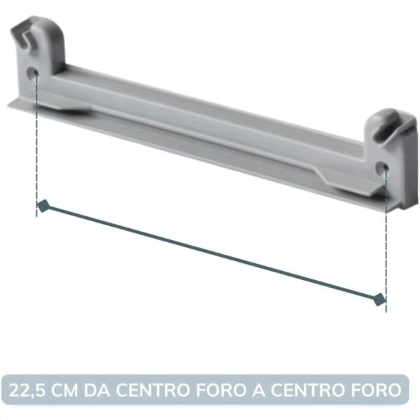 Scolapiatti da 56 cm in Acciaio Cromato con Vaschetta Raccogli Gocce – Per Pensili da 60 cm – Made in Italy, Resistente e Salvaspazio - immagine 5
