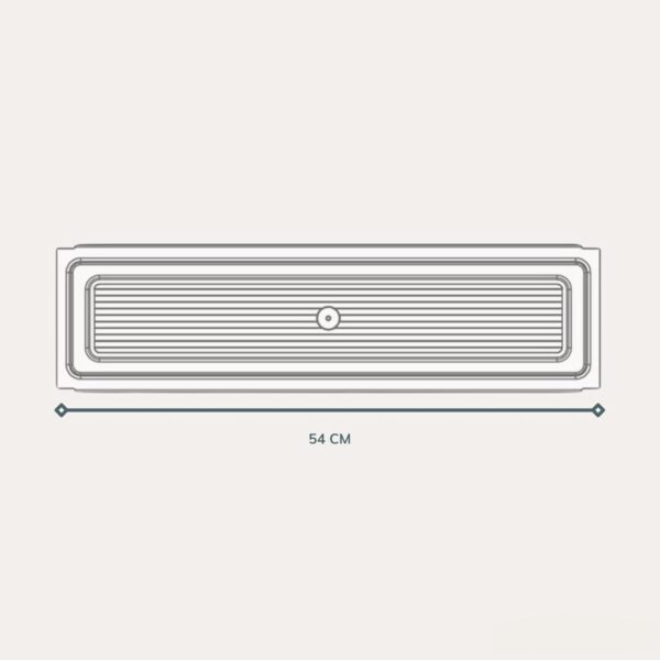 Scolapiatti da 56 cm in Acciaio Cromato con Vaschetta Raccogli Gocce – Per Pensili da 60 cm – Made in Italy, Resistente e Salvaspazio - immagine 6