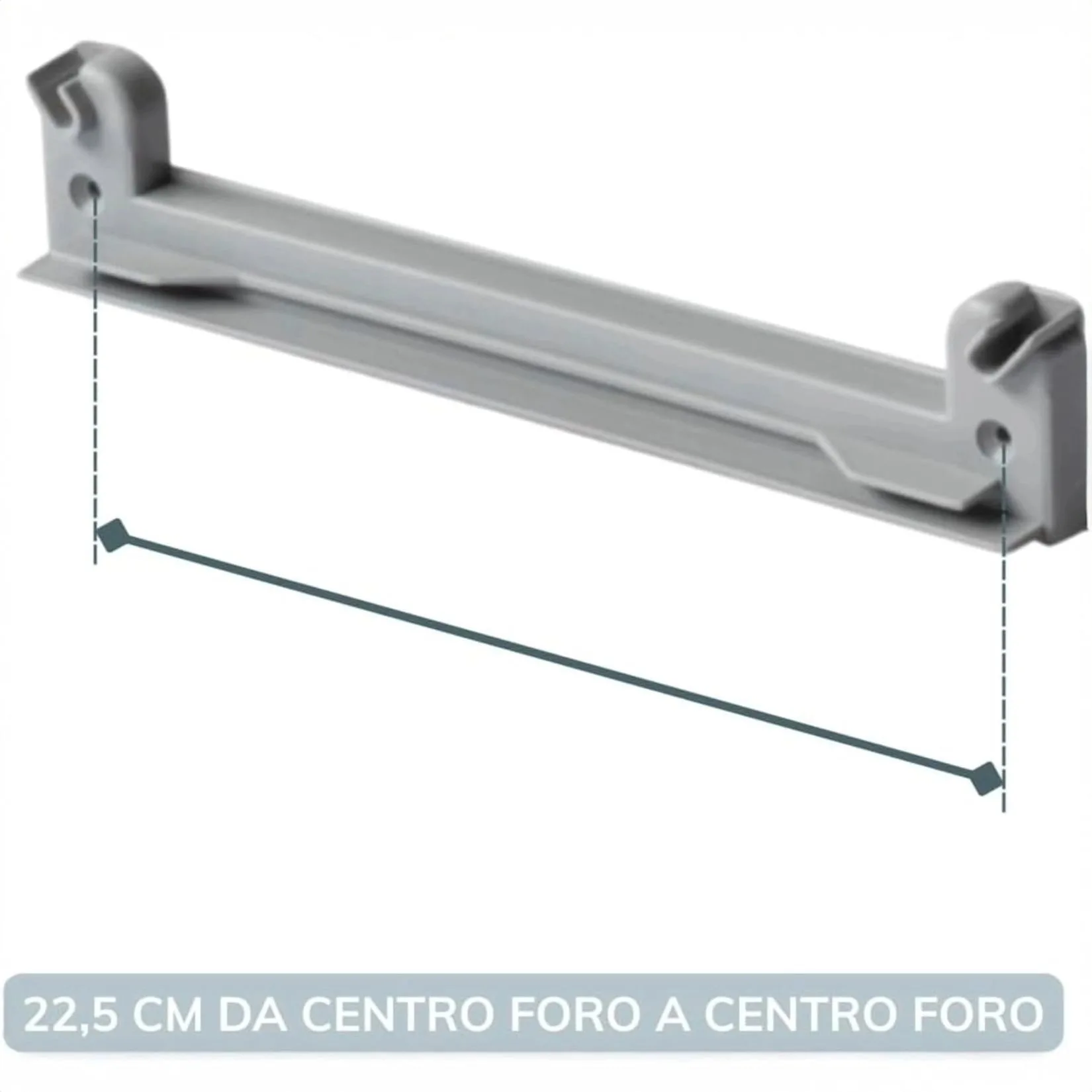 Scolapiatti 76 cm in acciaio cromato con vaschetta raccogli gocce per pensile 80 cm - immagine 5