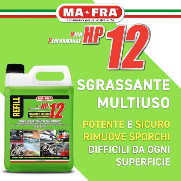 MaFra HP12 Sgrassatore Universale Multiuso 4,5L – Formula Attiva Potente per Auto, Moto & Camper, Sicuro su Tutte le Superfici (P0849) - immagine 2